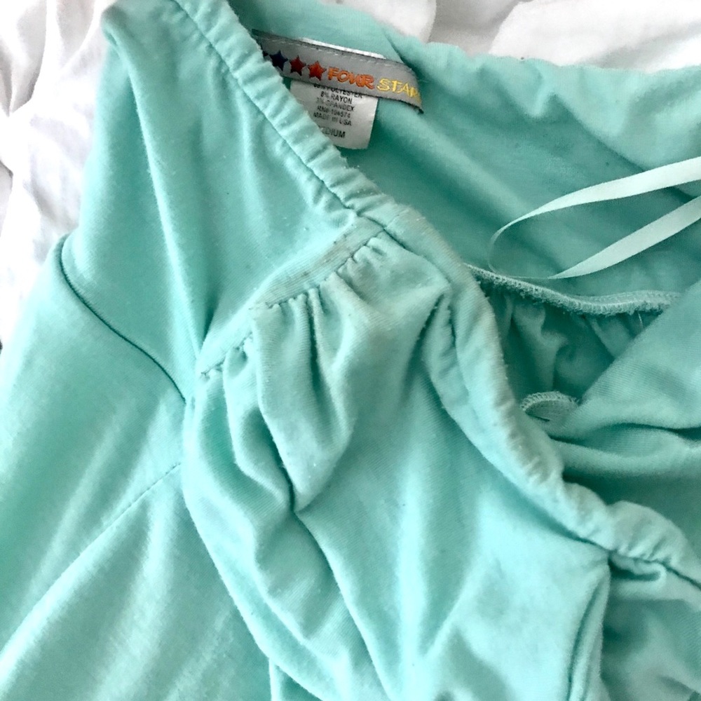 Mint Strapless Maxi w/ Front Slit - Picture 6 of 7